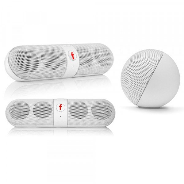 Wholesale Five Star Pill Portable Bluetooth Speaker (White)